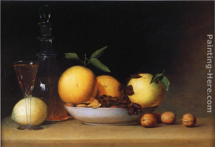 Raphaelle Peale Still Life with Liqueur and Fruit